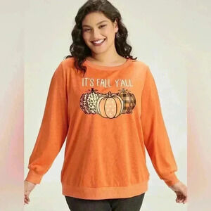 Bloomchic It’s Fall Y’All Graphic Sweatshirt Sz 30